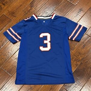 Boy’s Damar Hamlin #3 Buffalo Bills Home Football Jersey Size Large USED